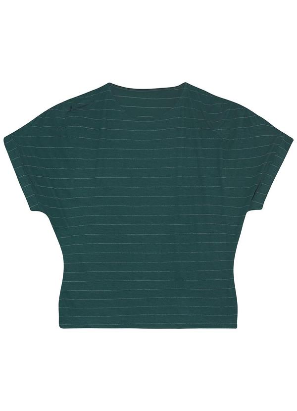 Malwee - Blusa Ampla em Viscose Texturizada Verde Esmerald