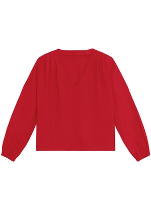 Enfim - Blusa Ampla em Viscose Vermelho - ENFIM