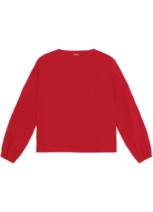 Enfim - Blusa Ampla em Viscose Vermelho - ENFIM