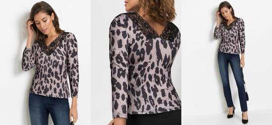 Blusa Animal Print em Malha Fria