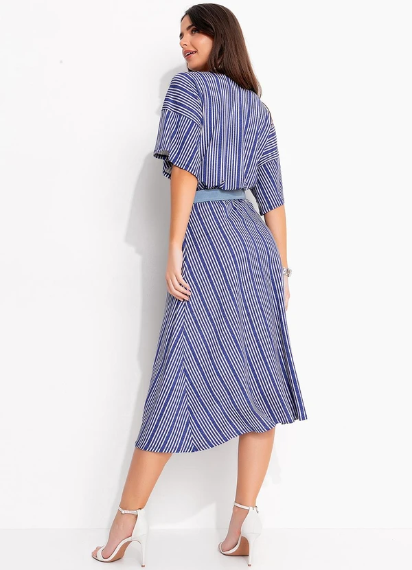 Quintess - Blusa Azul em Malha de Viscose 4