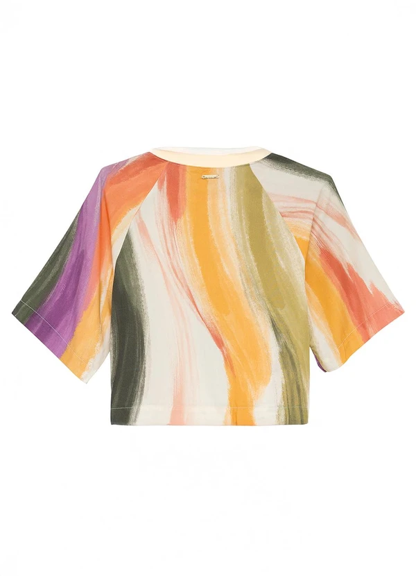 Enfim - Blusa Box Abstrata Verde 4