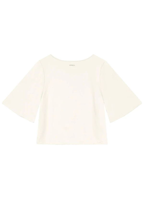 Enfim - Blusa Box em Crepe Off White 2