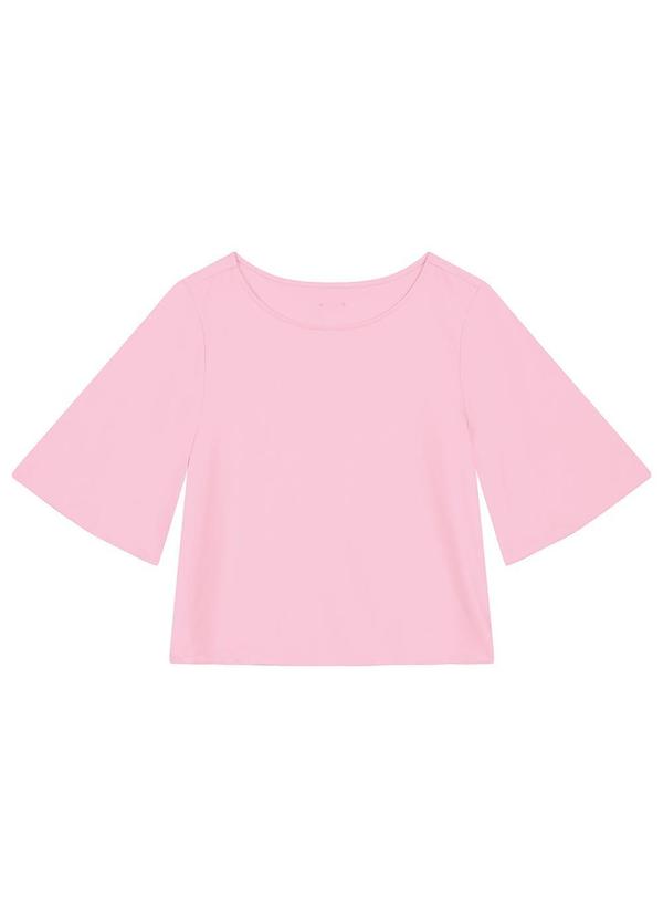 Enfim - Blusa Box em Crepe Rosa Claro 3