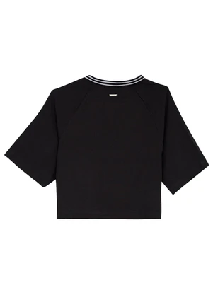 Enfim - Blusa Box em Viscose Preto - ENFIM