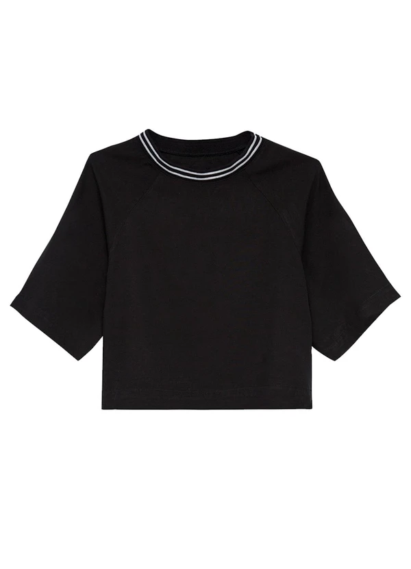 Enfim - Blusa Box em Viscose Preto