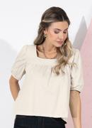 Blusa (branca) em malha de algodo