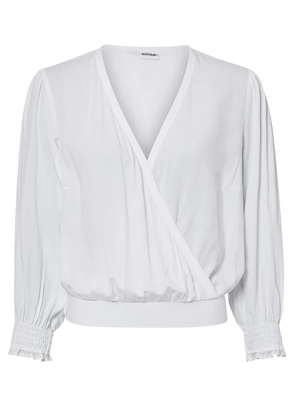 bonprix - Blusa Branca em Viscose Plana. 12