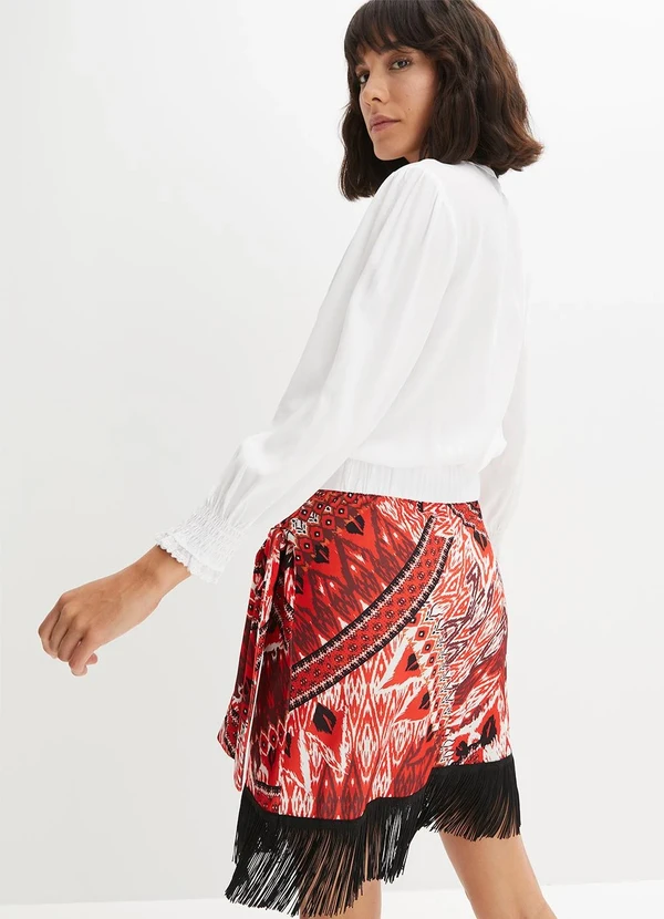 bonprix - Blusa Branca em Viscose Plana. 4