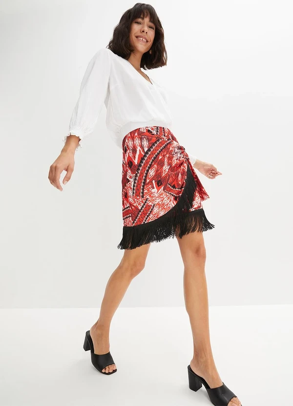 bonprix - Blusa Branca em Viscose Plana. 5