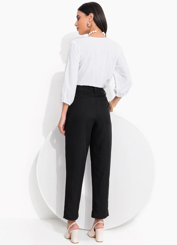 Quintess - Blusa Branca em Viscose Plana 4