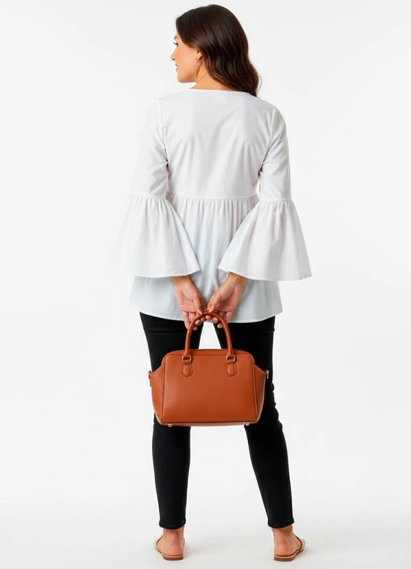 Quintess - Blusa Branca em Voil 10