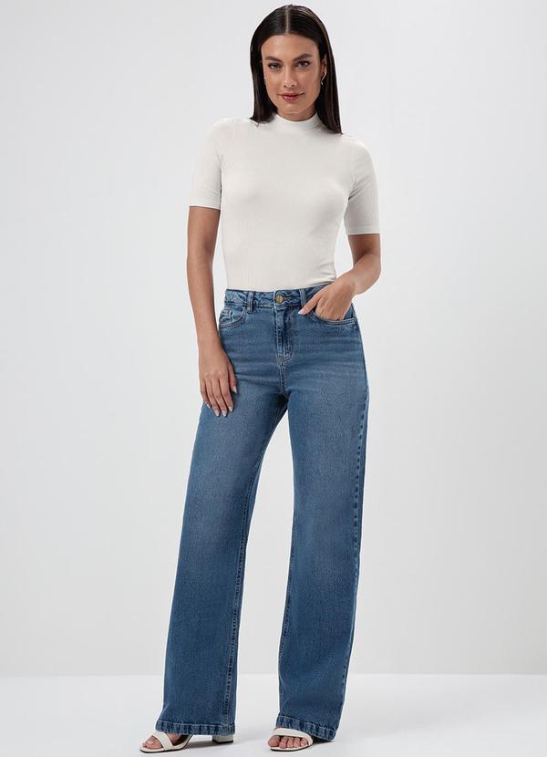 Principessa - Blusa Manga Curta Malha Canelada Gola Alta Simaria 3