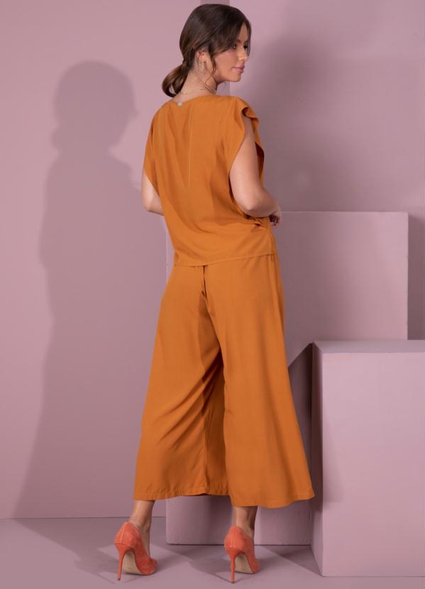 Quintess - Blusa Caramelo com Detalhe Drapeado 4