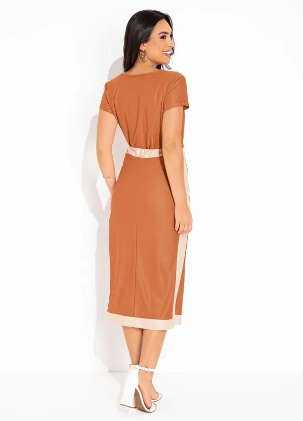 Rosalie - Blusa Caramelo com Manga Curta 4