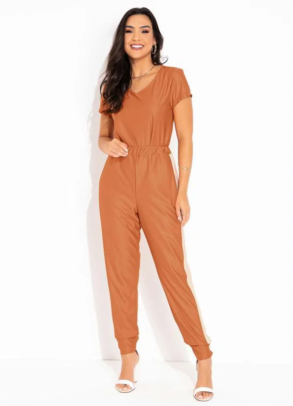 Rosalie - Blusa Caramelo com Manga Curta 6