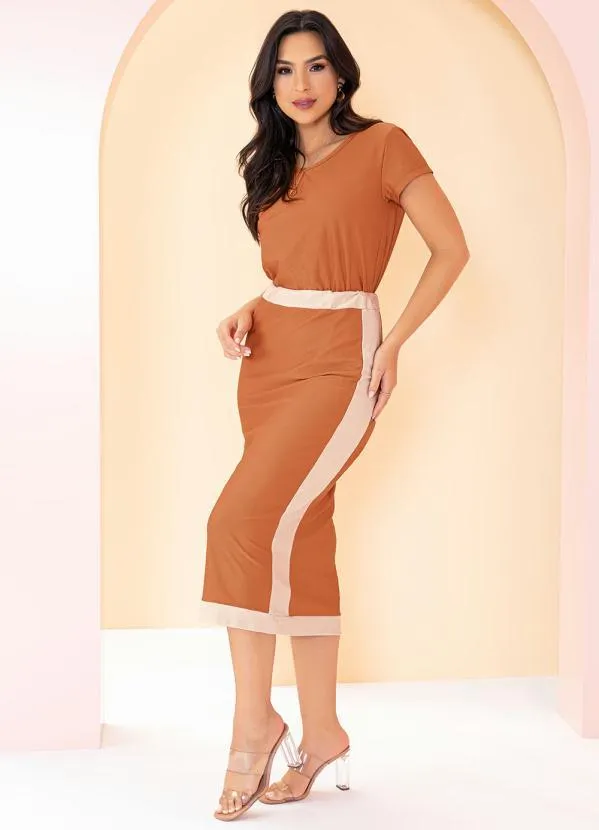 Rosalie - Blusa Caramelo com Manga Curta 7