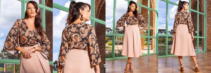 Blusa Cashmere em Malha de Viscose