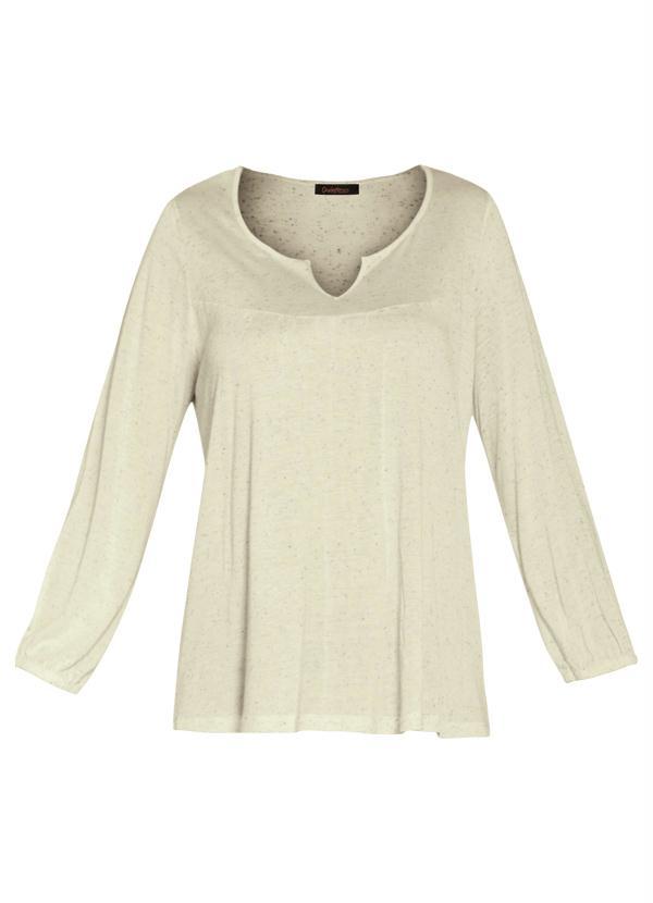 Quintess - Blusa Cinza Soltinha Mangas 3/4 7