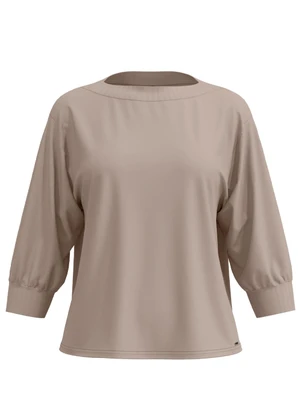 Lunender - Blusa com Mangas 3/4 em Malha Responsável Cinza - LUNENDER