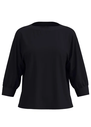 Lunender - Blusa com Mangas 3/4 em Malha Responsável Preto - LUNENDER