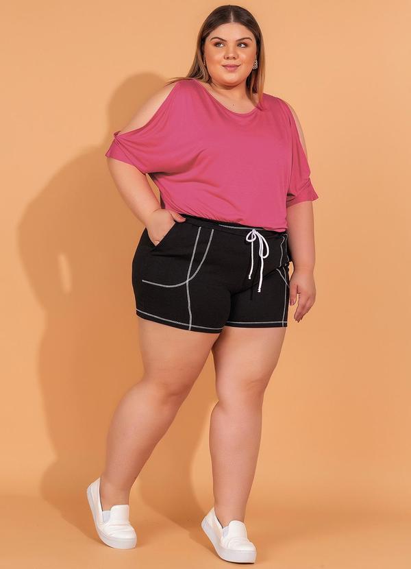 bonprix - Blusa com Ombros Vazados Pink 2