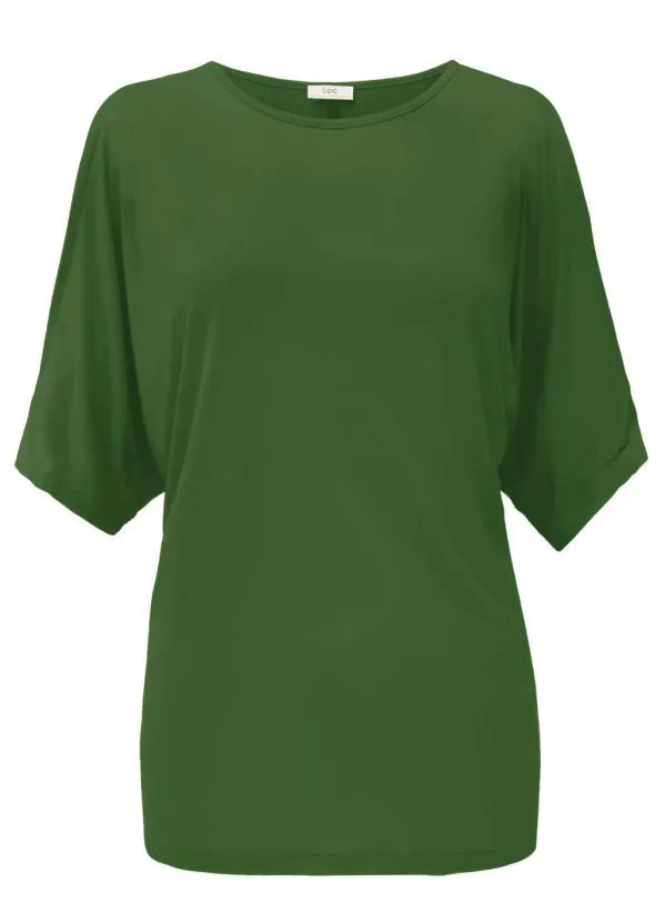 bonprix - Blusa com Ombros Vazados Verde 4