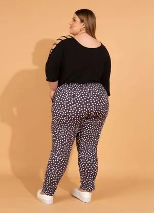 bonprix - Blusa com Tiras nos Ombros Preta - BONPRIX