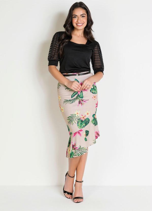 Rosalie - Blusa com Tule Preta 3