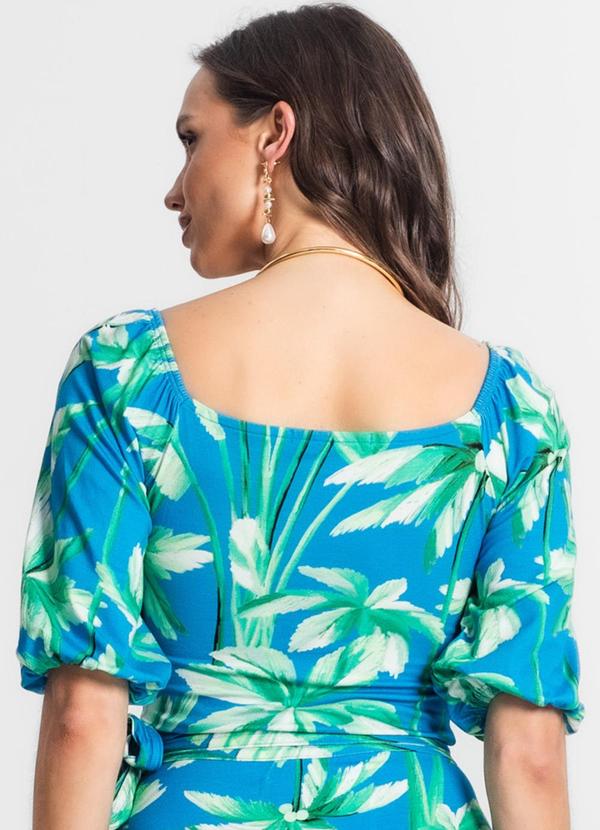 Endless - Blusa de Manga 3/4 Estampada Azul 2