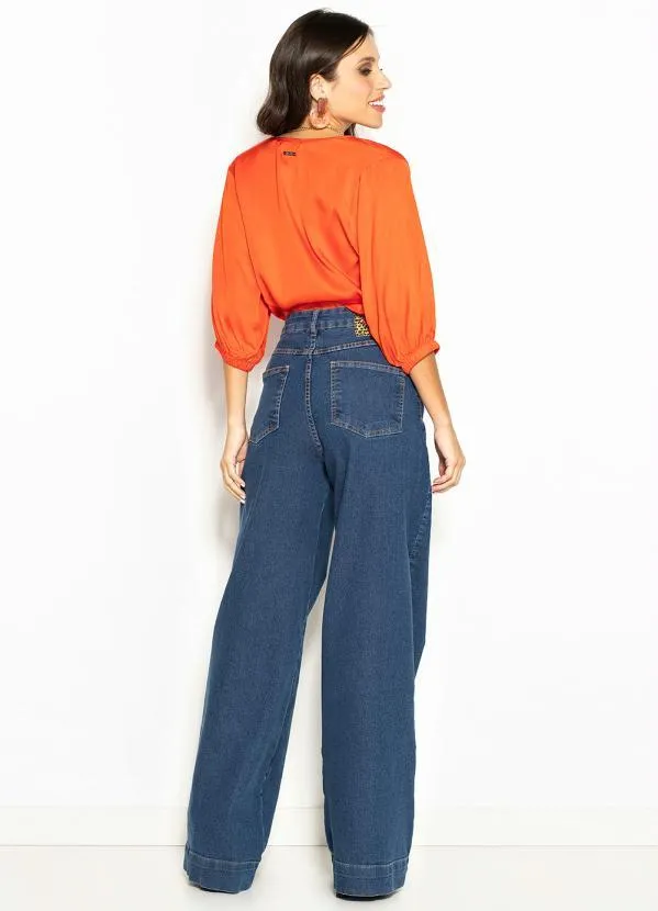 Colcci - Blusa de Viscose Laranja 4