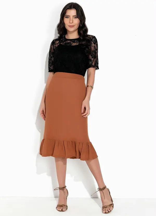 Rosalie - Blusa em Renda Preta 4