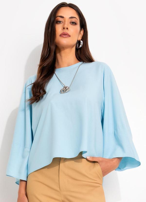Colcci - Blusa em Viscose Azul