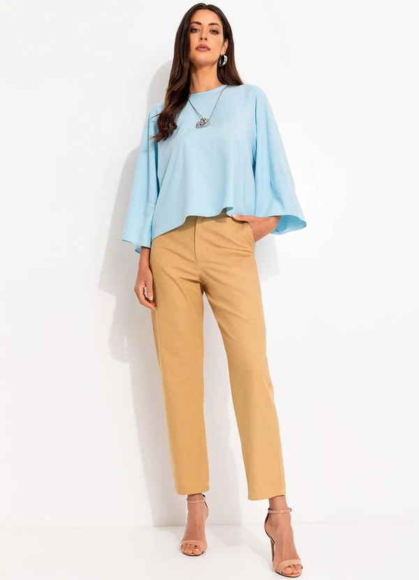 Colcci - Blusa em Viscose Azul 3