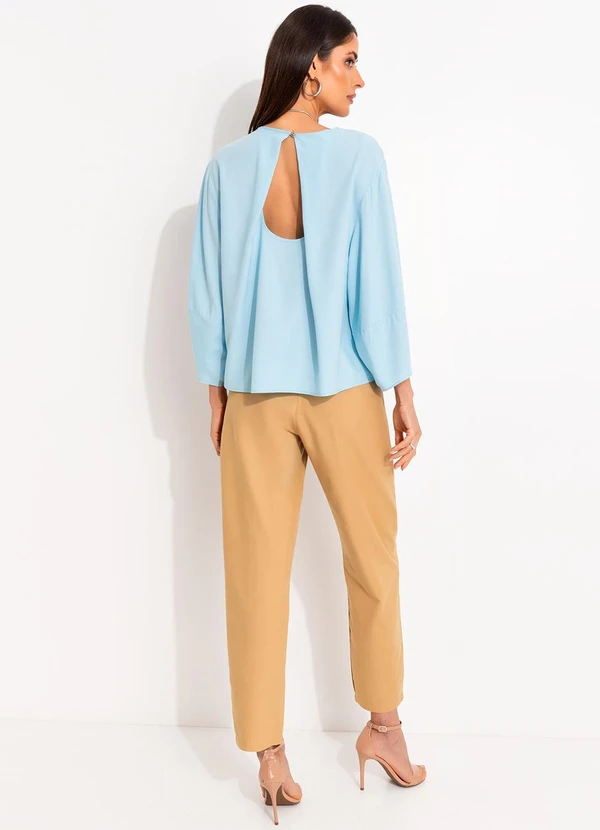 Colcci - Blusa em Viscose Azul 4