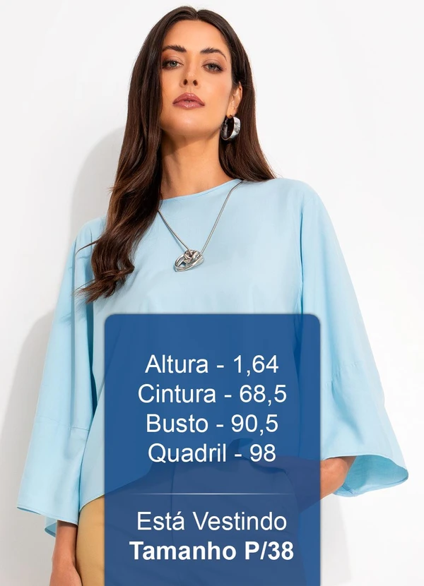 Colcci - Blusa em Viscose Azul 5