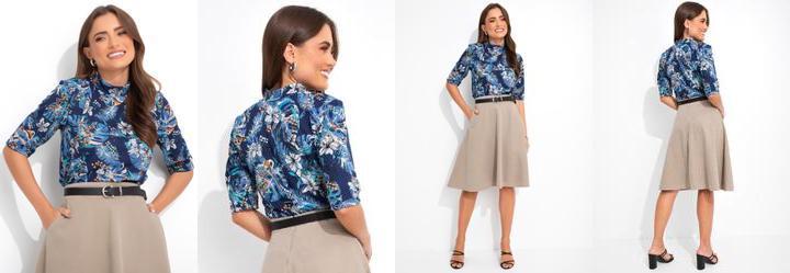 Blusa Estampado em Malha