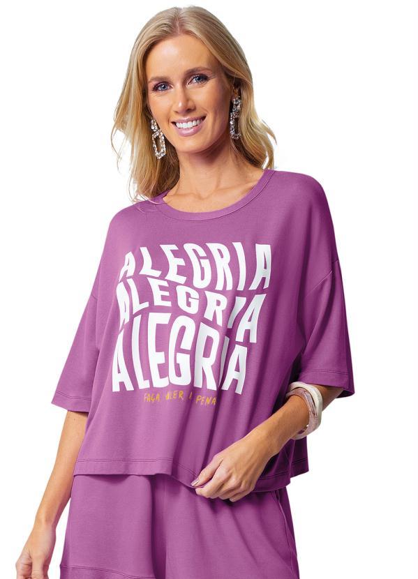 Rovitex - Blusa Feminina Alegria Roxo 1