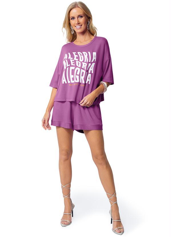 Rovitex - Blusa Feminina Alegria Roxo 3