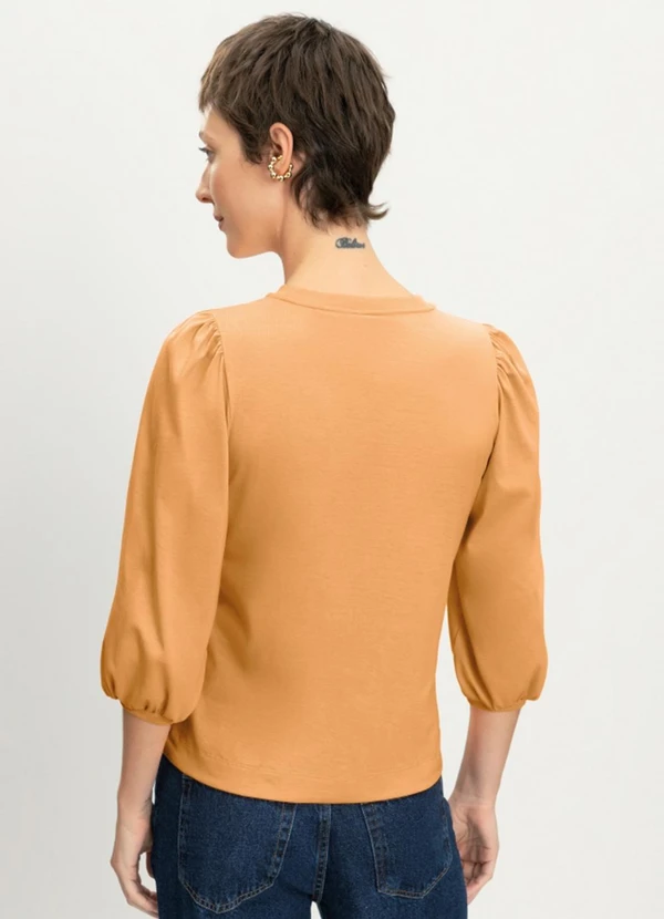 Essendi - Blusa Feminina Bufante Laranja 2
