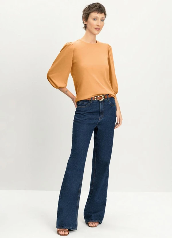 Essendi - Blusa Feminina Bufante Laranja 3