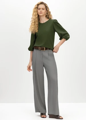 Essendi - Blusa Feminina em Malha Verde - ESSENDI