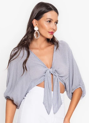 Endless - Blusa Feminina Manga 3/4 Azul - ENDLESS