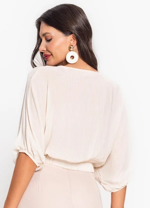 Endless - Blusa Feminina Manga 3/4 Bege - ENDLESS