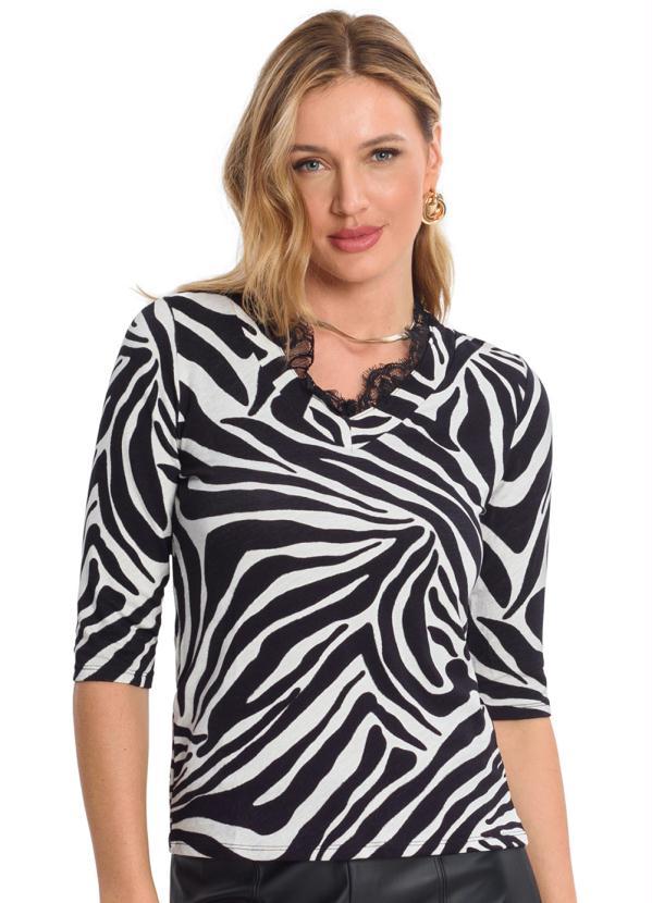 Endless - Blusa Feminina Manga 3/4 Preto