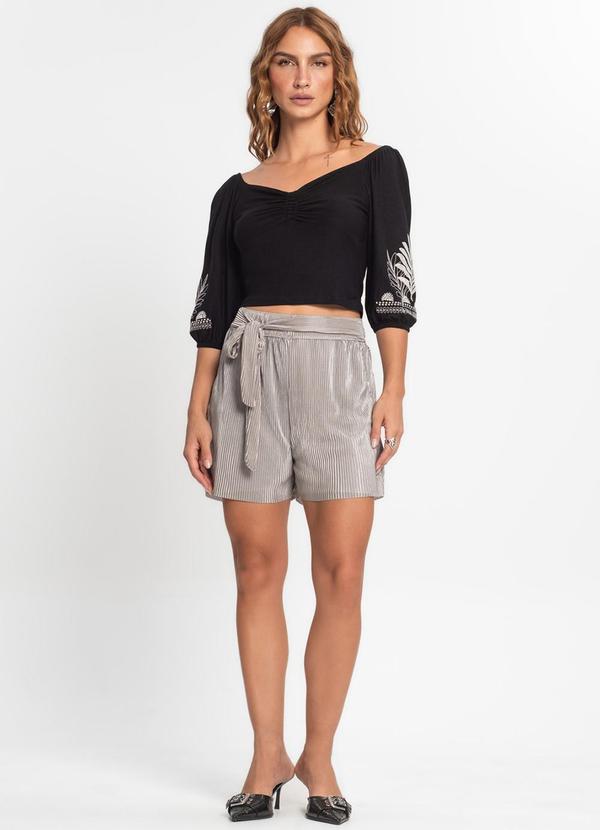 Endless - Blusa Feminina Manga 3/4 Preto 3