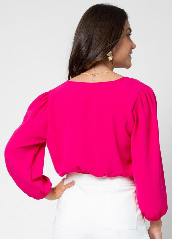 Rovitex - Blusa Feminina Manga 3/4 Rosa 2