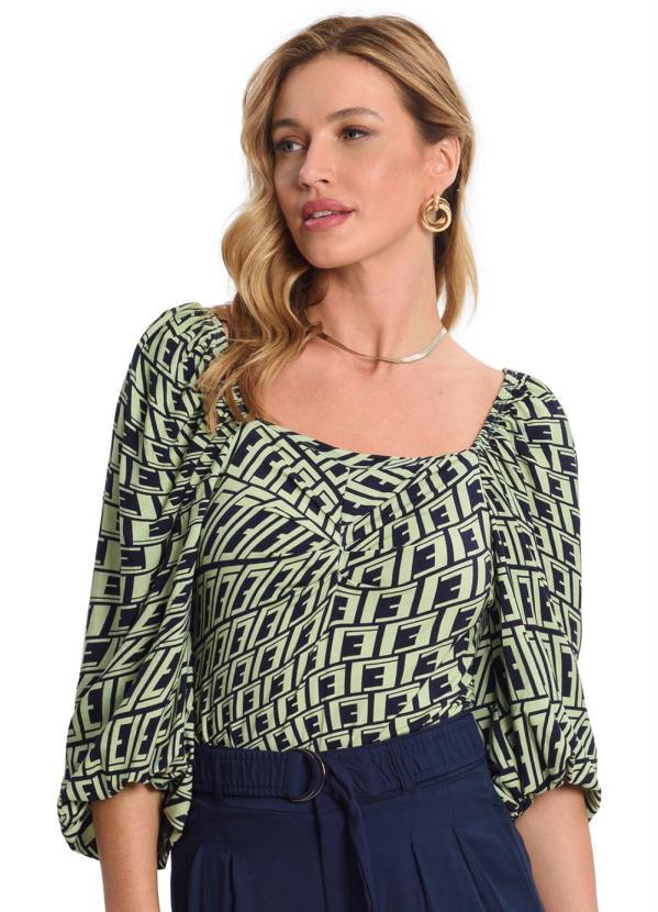 Endless - Blusa Feminina Manga Longa 3/4 Verde