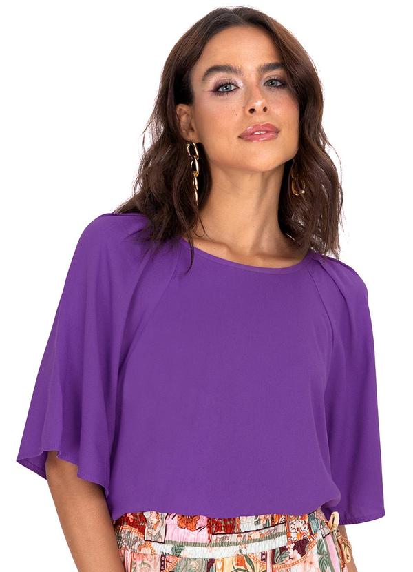 Endless - Blusa Feminina Viscose Creponada Roxo