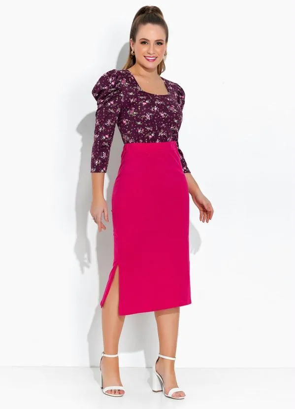 Rosalie - Blusa Floral com Mangas Bufantes 4